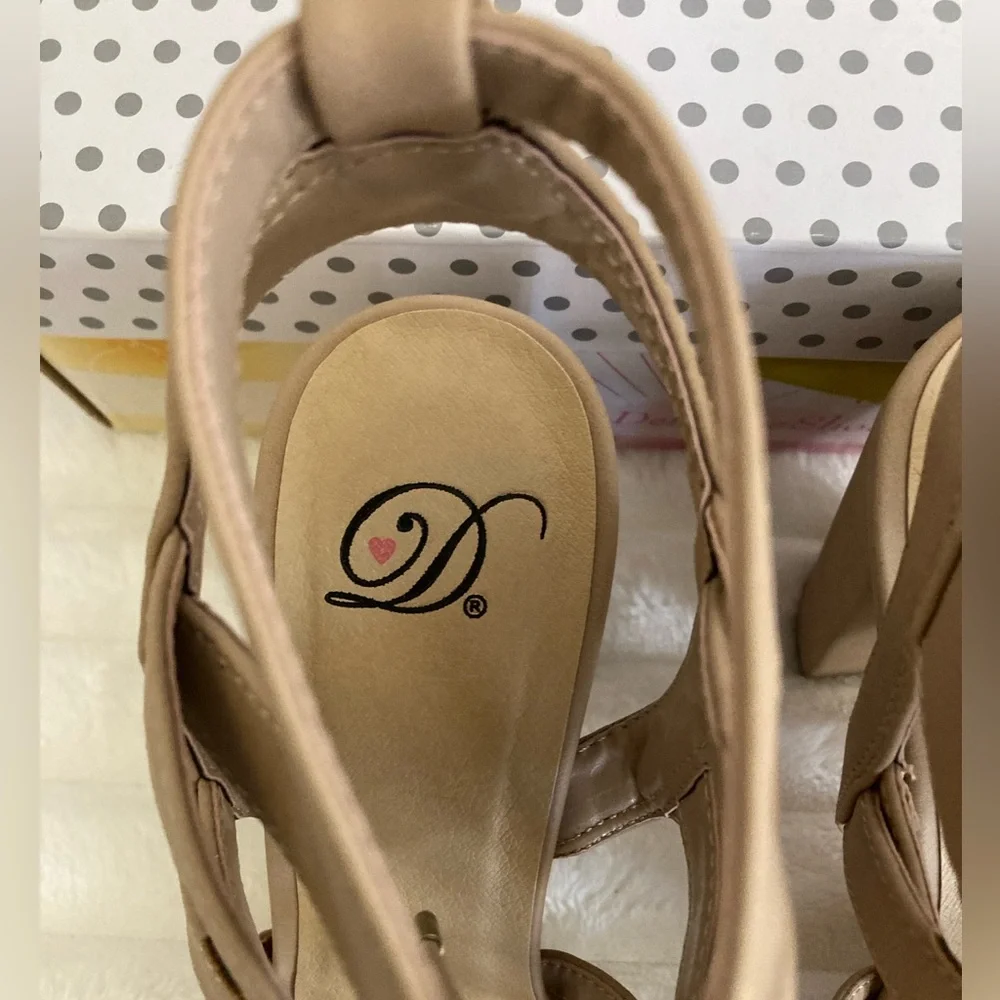 My Delicious Shoes | Mazie- H Lace Up Open Toe High Heels - Picture 6 of 11